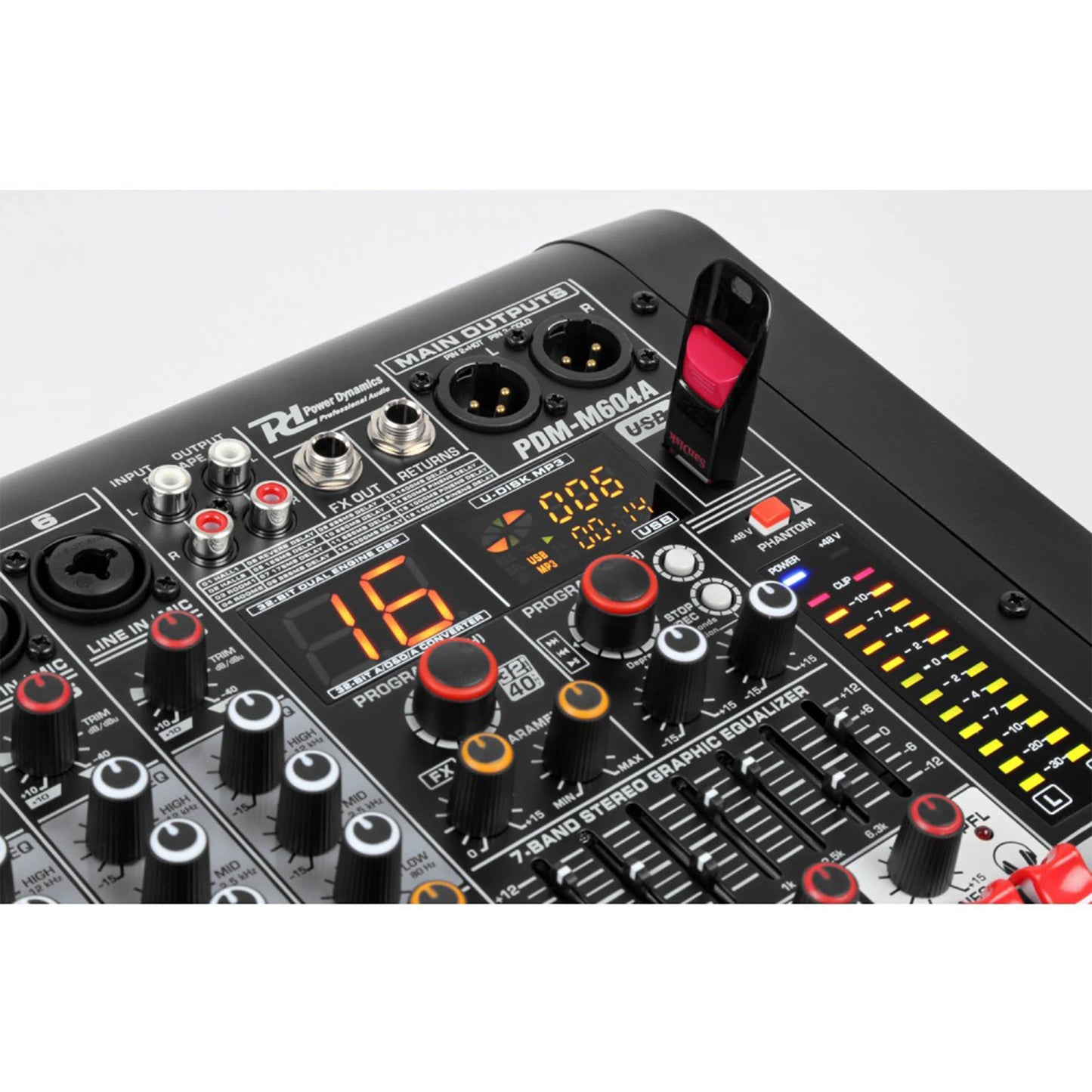 Power Dynamics – PDM-M604A POWERED MUSIC MIXER