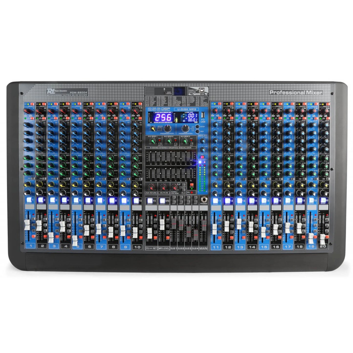 Power Dynamics – PDM-S2004 STAGE MIXER STAGE MIXER WITH DSP/BT/USB/MP3