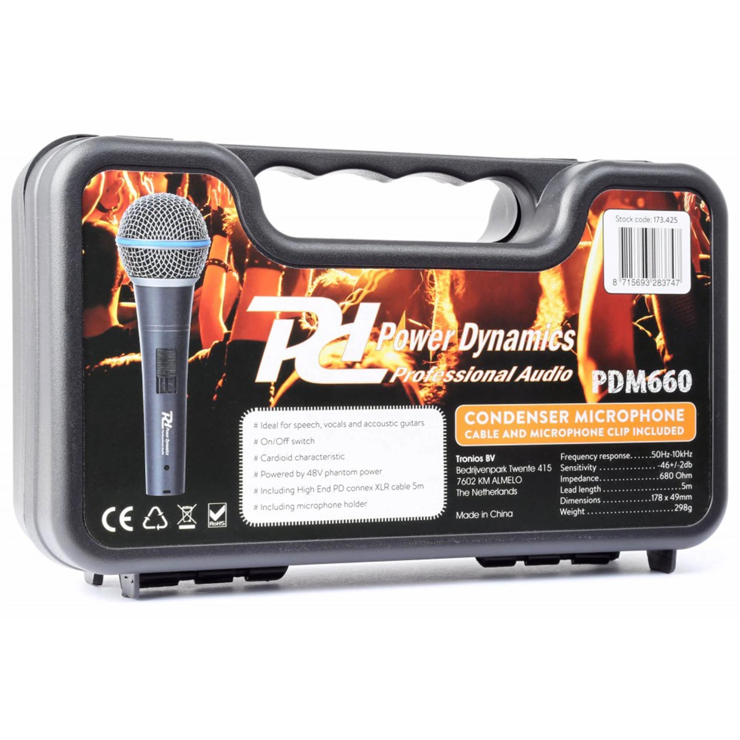 Power Dynamics – PDM660 CONDENSOR MICROPHONE IN CASE