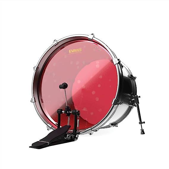 Evans BD22HR Hydraulic Red Clear 22" Drumhead
