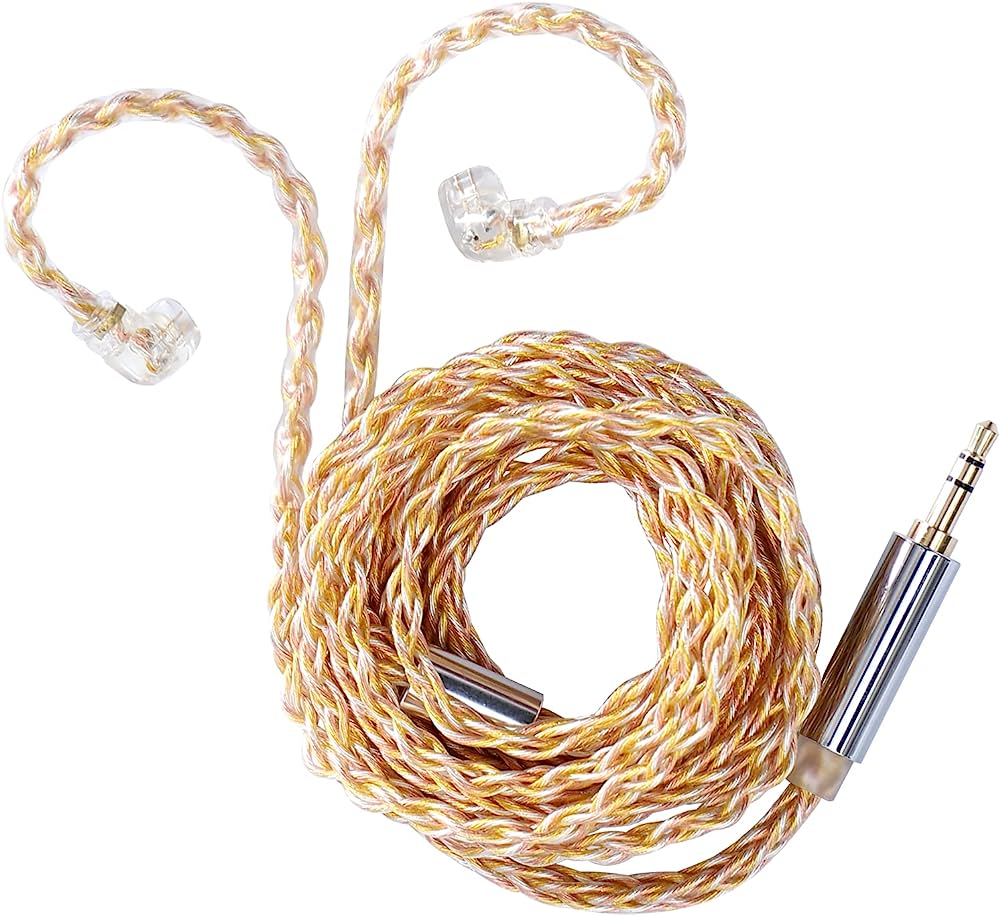 KZ Gold, Silver & Copper Mixed Upgrade Cable - For ZSN Pro & ZS10 Pro