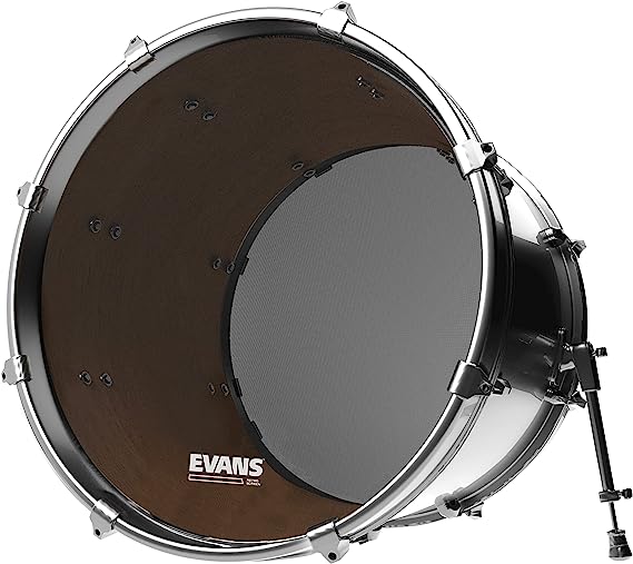 Evans BD22SCR Retro Screen Black 22" Drumhead