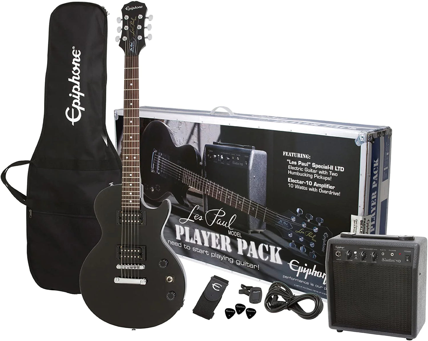 Epiphone Les Paul Player Pack - Ebony