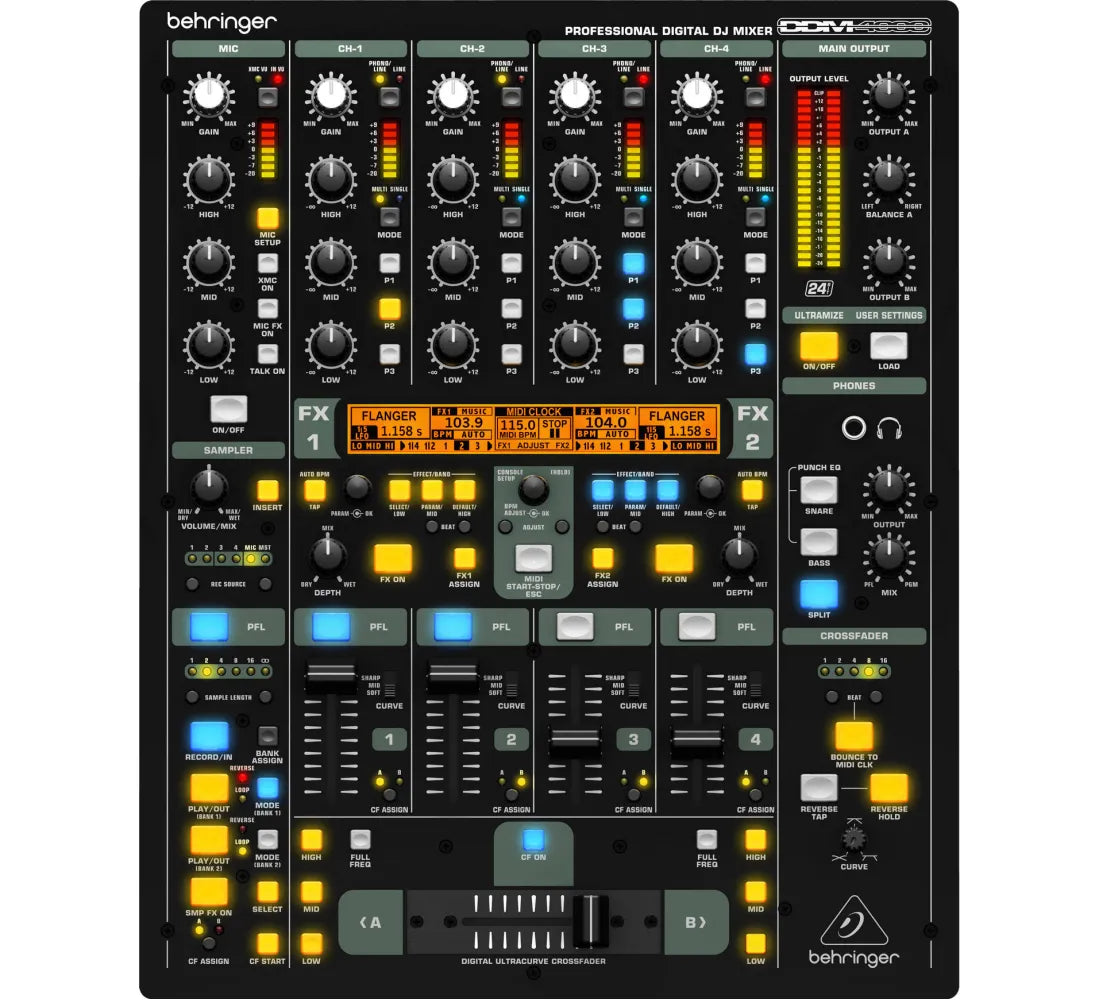 BEHRINGER DDM400 5 CHANEL DJ MIXER