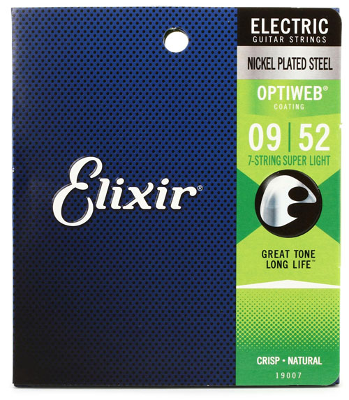 Elixir 12002 Electric Super Light Nickel Plated Steel Nanoweb 0.09-0.42