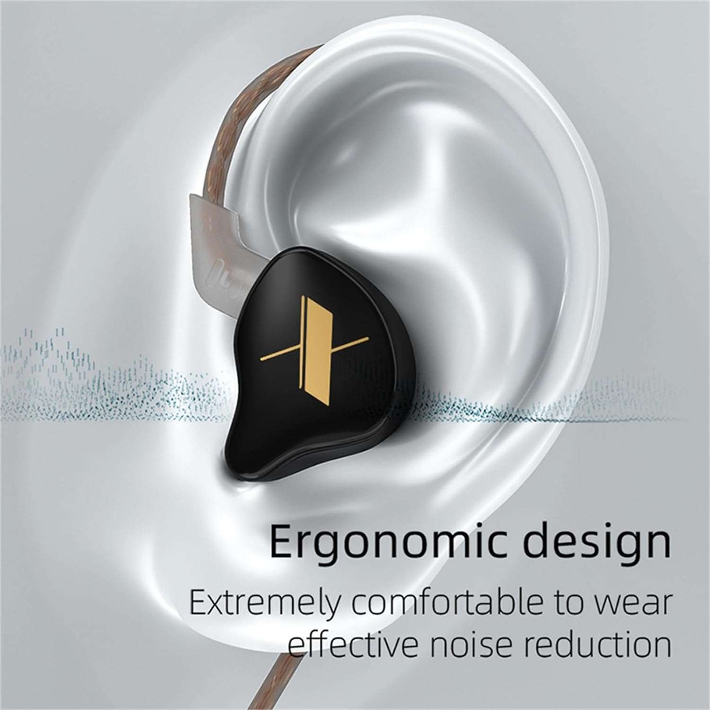 KZ EDX IN EARS BLACK