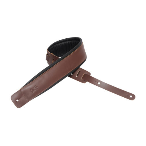 LEVY 3 DARK BRN & CREAM GARMENT LEATHER