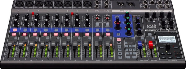 ZOOM 12 CH DIGITAL MIXER 14 TRACK RECORDER
