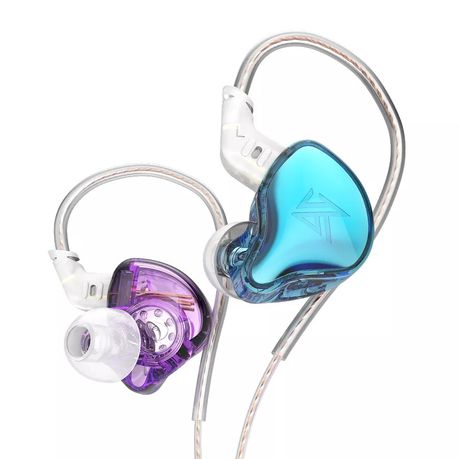 KZ EDC In-Ear Earphones - Purple and Blue