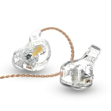 KZ EDX Crystal Earphones/Earbuds/Headphones with HD Mic & Elliptical Case