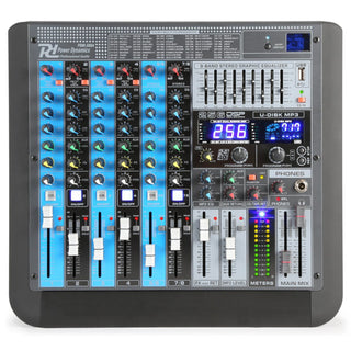 Power Dynamics – PDM-S804 STAGE MIXER WITH DSP/BT/USB/MP3