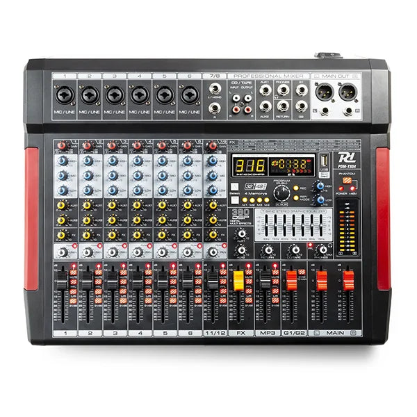 POWER DYNAMICS – PDM-T804 8CH MUSIC MIXER BT/MP3/USB/380DSP RECORD