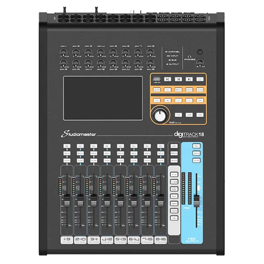 STUDIOMASTER – DIGITRACK18 18 CH EXTENSIBLE DIGITAL CONSOLE