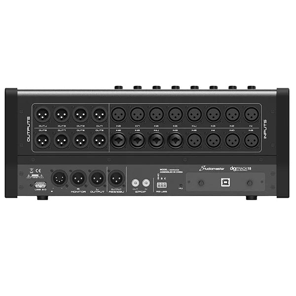 STUDIOMASTER – DIGITRACK18 18 CH EXTENSIBLE DIGITAL CONSOLE