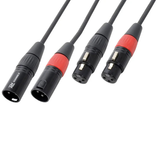 POWER DYNAMICS CONNEX – 0.5M 2X XLR-MALE – 2X XLR-FEMALE
