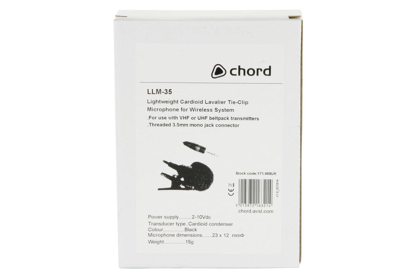 CHORD – SLM-35 LAVALIER TIE-CLIP MICROPHONES FOR WIRELESS SYSTEM