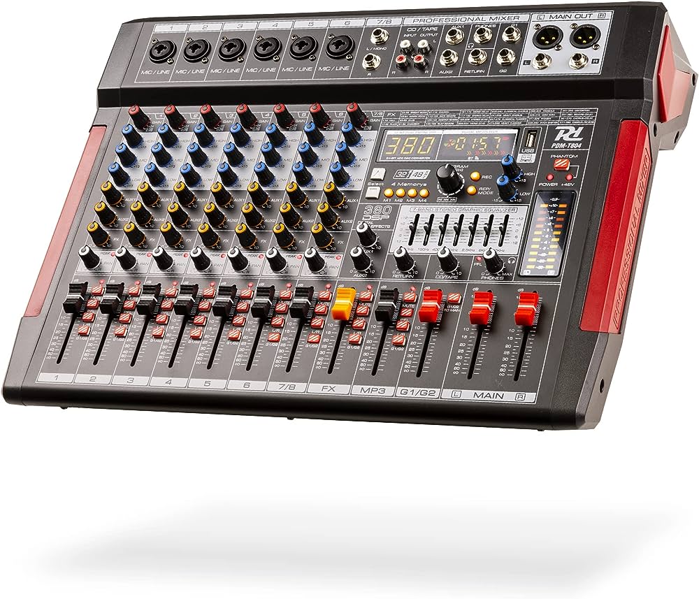POWER DYNAMICS – PDM-T804 8CH MUSIC MIXER BT/MP3/USB/380DSP RECORD