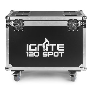 Beamz Ignite120 LED 120w Moving Head Spot Set of 2 Pieces w/ Flightcase