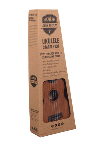 Kala KALALTPS Learn To Play Mahogany Soprano Ukulele Starter Kit