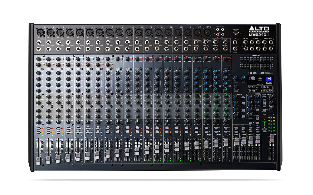 ALTO PRO LIVE SERIES 18 XLR ALESIS DSP EFX XLR-1/4IN OUTPUTS