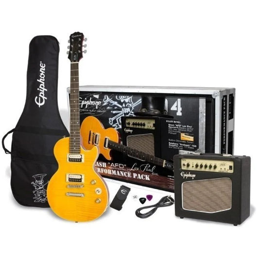 ENA2AA- EU Epiphone Slash AFD Les Paul Performance Pack Appetite Amber