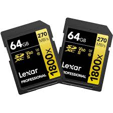 Lexar SD Pro 1800x - 2X 64GB