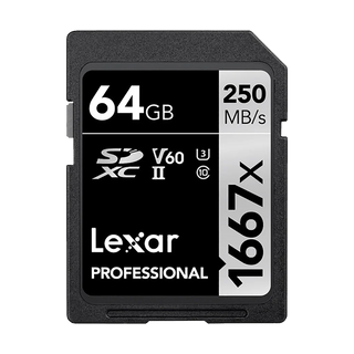 Lexar SD Pro 1667x - 64GB